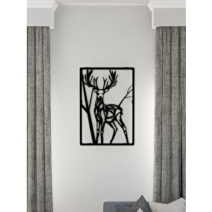 M&c Concept Deer Metal Duvar Panosu - Siyah
