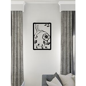 M&c Concept Flowers Metal Duvar Tablosu  - Siyah