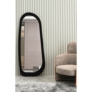 Givayo Wood's Glam Boy Aynası 160x60 Ayna Ölçüsü 140x40 Siyah Siyah
