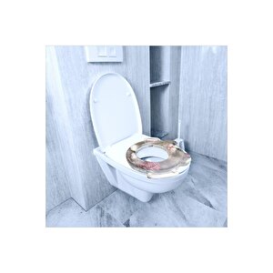 Kedili Su Kir Çekmez Tutmaz Yumuşak Puflu Çocuk Bebek Tuvalet Wc Klozet Kapağı Kapak Oturağı Oturak