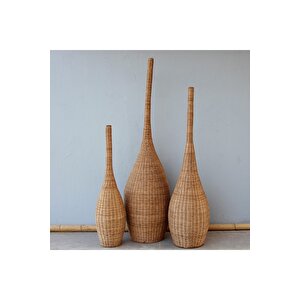 Bambu & Rattan Handmade Konik Dekoratif Lambader 40x155cm