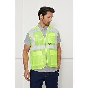 Orange Safety Mühendis Tipi İkaz Yeleği (sari)