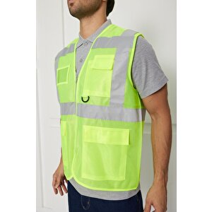 Orange Safety Mühendis Tipi İkaz Yeleği (sari)