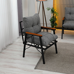 Lena 4 Kişilik Minderli Bahçe Balkon Teras Ergonomik Oturma Grubu 2+1+1