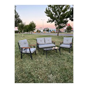 Bahçe Ve Balkon Takımı, Çay Seti, 2+1+1 Krem