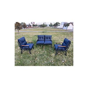Transparan 2+1+1 Bahçe Mobilyası Balkon Takımı