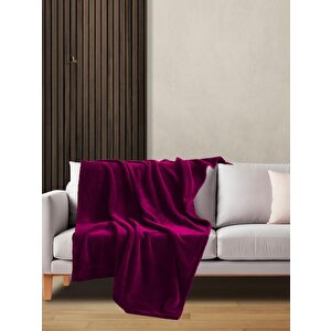 Wellsoft Battaniye Mor Televizyon Battaniyesi Peluş Polar Battaniye Tek Kişilik 170*230