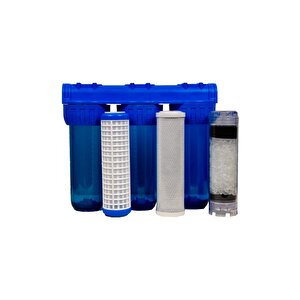 Kireç Kırıcı Daire Girişi 10" 3 Aşamalı 1" Filtreleme Set