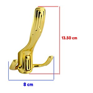 Metal Portmanto Vestiyer Duvar Dolap Elbise Askısı  Mobilya Kapı Askılığı Aparatı Mat Gold Askı