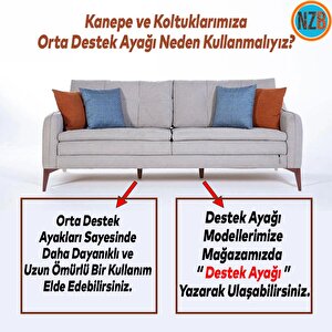 Mobilya Kanepe Sehpa Tv Ünitesi Koltuk Ayağı 12 Cm Kahverengi Baza Ayak