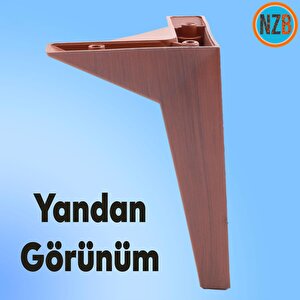 Mobilya Kanepe Sehpa Tv Ünitesi Koltuk Ayağı 12 Cm Kahverengi Baza Ayak