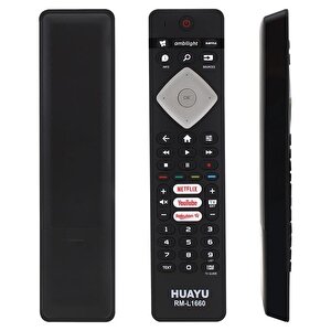 Huayu Philips Rm-l1660 Rc4498 Rc4501 Ykf291-003 Netflix-youtube-rakuten Tv Tuşlu Lcd Led Tv Kumanda (ses Komutsuz)