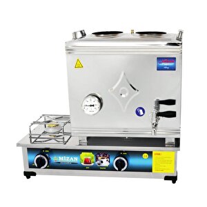 40 Lık Doğalgazlı 30 Litre 2 Demlikli Çay Kazanı