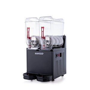 Samixir Twin Çiftli 12+12 Lt Slush Buzlaş Karlamaç Makinesi Slush-24-b