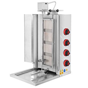 Csa Karacasan  Doğalgazlı 4 Radyanlı Üstten Motorlu Döner Ocağı Makinesi
