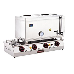 85 Lik Tüplü 60 Litre 4 Demlikli Çay Kazanı