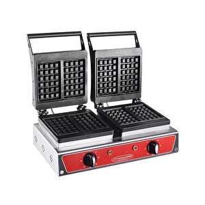 Csa Karacasan  Elektrikli Döküm Kare Waffle Makinesi 4 Lü