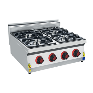 Csa Karacasan 80 Cm 700 Seri Set Üstü Dört Gözlü Tüplü Ocak