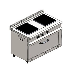 Csa Karacasan 100x60 Cm 2+1 Elektrikli 2 Li Kuzine Ocak