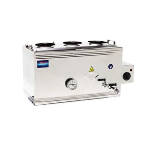 60 Lık Gazlı + Elektrikli 40 Litre Üst Çay Kazanı - Üst Kazan