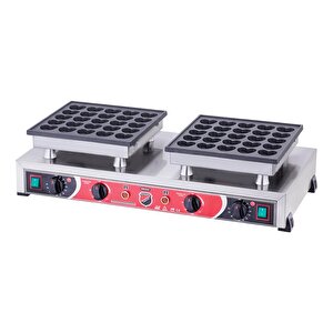 Işıkgaz Silver Elektrikli Çiftli Kalpli Bubble Waffle Makinesi