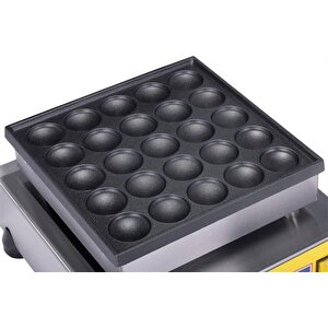 Çiftli Yuvarlak Bubble Pankek Makinası Elektrikli