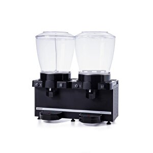 Samixir Panoramik Twin 22+22 Lt Fıskiyeli-karıştırıcılı Soğuk İçecek Makinesi Sm44-ab