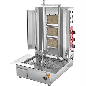 3 Radyanlı Alttan Motorlu Doğaldoğalgazlı Döner Ocağı