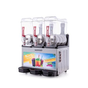 Samixir Triple Allure Üçlü 12+12+12 Lt Slush Buzlaş Karlamaç Makinesi Slush-36-ia