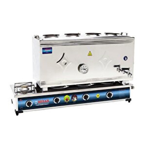 80 Lik Tüplü 60 Litre 4 Demlikli Çay Kazanı