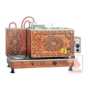 Antik Turbo Max Full Elektrikli 3 Demlikli Çay Kazanı Msl-antfe3