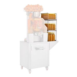 Paslanmaz 3 Raflı Şişe Standı