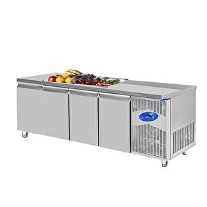 Csa Karacasan  632 Lt Dört Kapılı 700'lük Havuzsuz Saladbar Buzdolabı