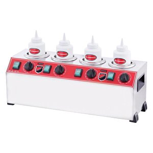 Işıkgaz Silver Elektrikli Dörtlü Şişe Sosluk Isıtıcı - 4 Lü