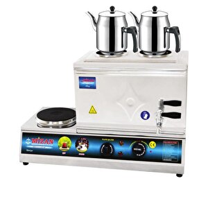 25 Lik Elektrikli 20 Litre 2 Demlikli Çay Kazanı Demli̇k Hedi̇yeli̇