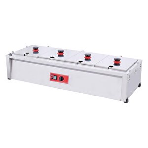 Işıkgaz Silver Endüstriyel Elektrikli Set Üstü 4 Gözlü Benmari