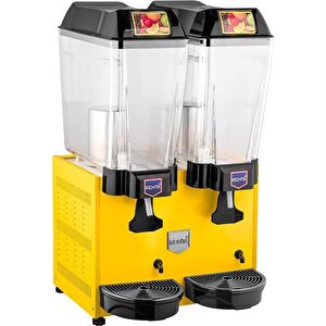Çiftli Şerbet Soğutucu 20+20 Lt - Sarı