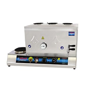 60 Lık Elektrikli 40 Litre 3 Demlikli Çay Kazanı