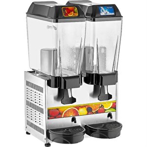 Çiftli 20+20 Lt Karıştırıcılı Soğutuculu Ayran Makinesi