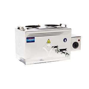 25 Lik Gazlı + Elektrikli 20 Litre Üst Çay Kazanı - Üst Kazan
