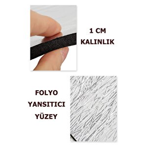 Şeker Portakalım Alüminyum Folyolu 50x100cm Kalınlık:10mm Radyatör Petek Arkası Isı Yalıtım İzolasyon Levhası 5 Adet