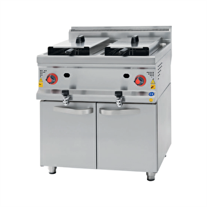 Csa Karacasan  900 Seri Dolaplı 22+22 Litre Tüplü Fritöz
