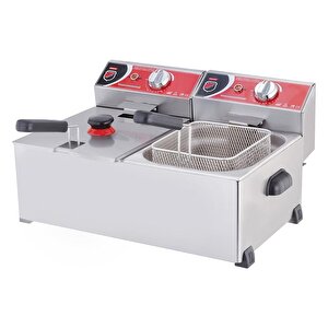Işıkgaz Silver Endüstriyel Çiftli 5+5 Litre Elektrikli Fritöz