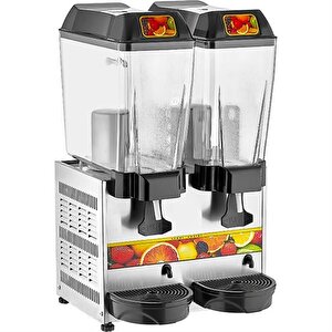 Çiftli Şerbet Soğutucu 20+20 Lt - Gri
