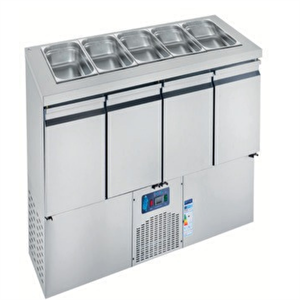 Csa Karacasan (304 Çelik) 632 Lt 186 Cm Dört Kapılı Alttan Motorlu Küvetli Yatay Buzdolabı