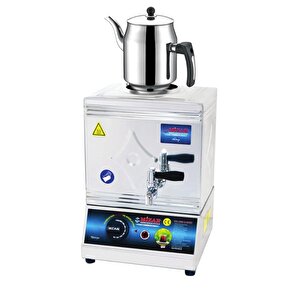 Mizan 15 Lik Elektrikli 10 Litre 1 Demlikli Çay Kazanı Demli̇k Hedi̇yeli̇