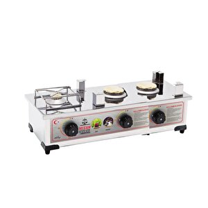 60 Lık Tüplü 3 Demlikli Alt Çay Kazanı - Alt Ocak