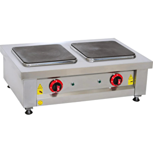 Csa Karacasan Set Üstü Çiftli 2 Gözlü Elektrikli Ocak