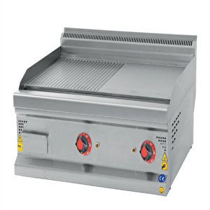 Csa Karacasan 60 Cm 600 Seri Set Üstü Elektrikli Yarı Kanallı Izgara 60x60x85cm