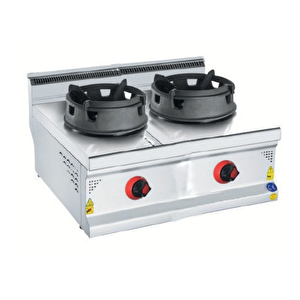 Csa Karacasan 700 Seri Set Üstü Çiftli Tüplü Wok Ocak